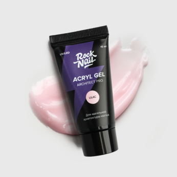Акригель Rocknail Lilac, 15 мл