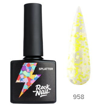 Гель-лак RockNail Splatter 958 Blank canvas
