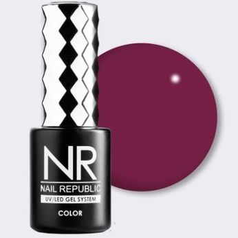 Гель-лак NR-176 Cherry lady, Темно-алый (10 мл)