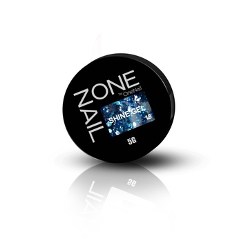 Глиттер гель ONE NAIL SHINE 18 5g.