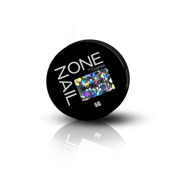 Глиттер гель ONE NAIL SHINE 09 5g.