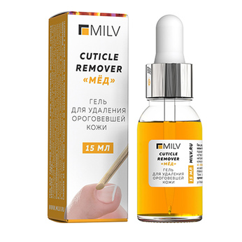 Кератогель щелочной «CUTICLE REMOVER «МЁД». 15 мл Milv