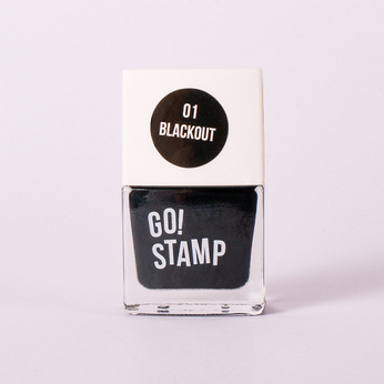 Лак для стемпинга Go! Stamp 1 Blackout 11мл